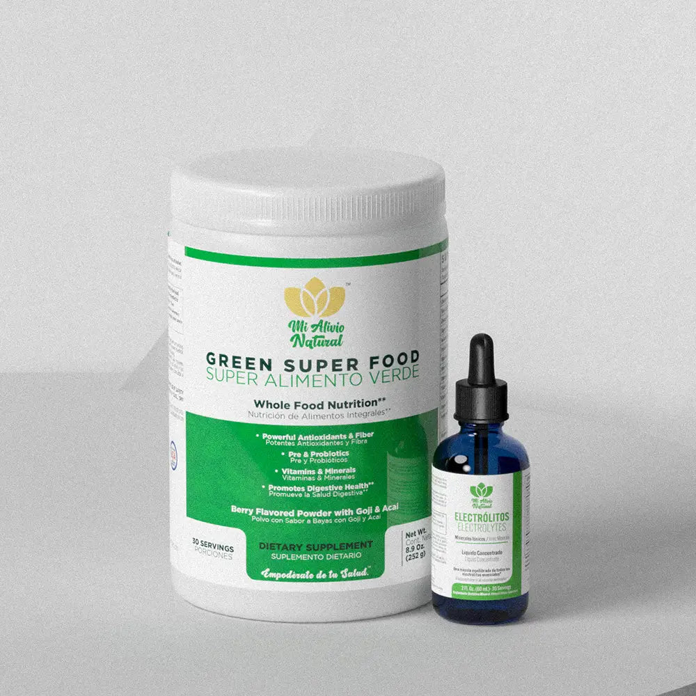 Electrolitos + Green SuperFood – Energía y Nutrición Esencial - Mi Alivio Natural