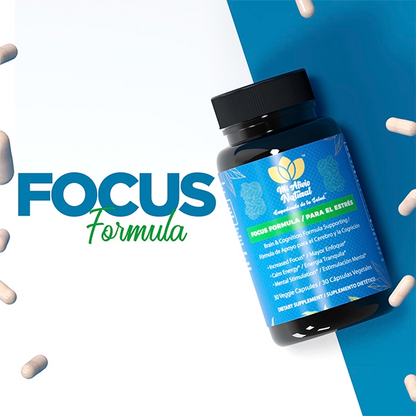 Focus Formula | Reducción del Estrés y Energía Mental Natural - Mi Alivio Natural 